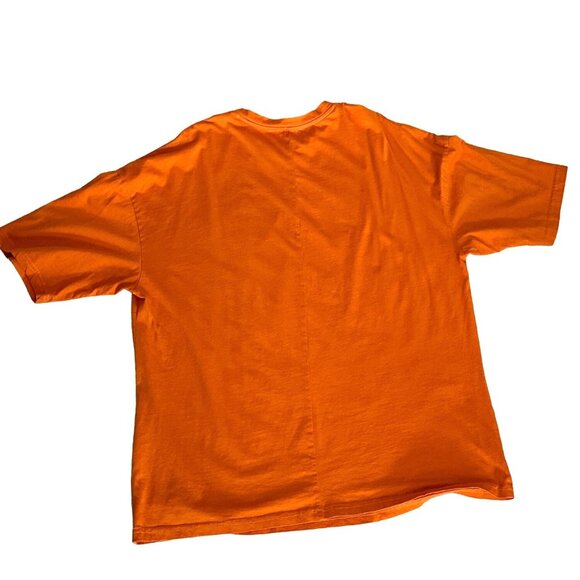 Mickey Mouse Skull Tee Orange Halloween Oversized Organic Cotton HA HA HA XL - Picture 4 of 5